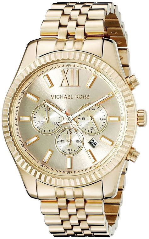 michael kors uhr braunes zifferblatt|michael kors gold tone.